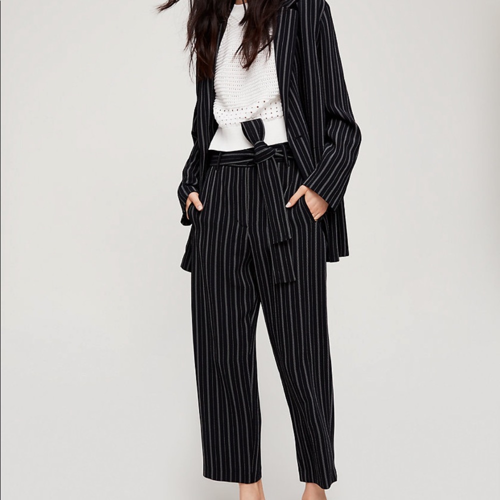 Aritzia Wilfred Tie-Front Pant Trousers